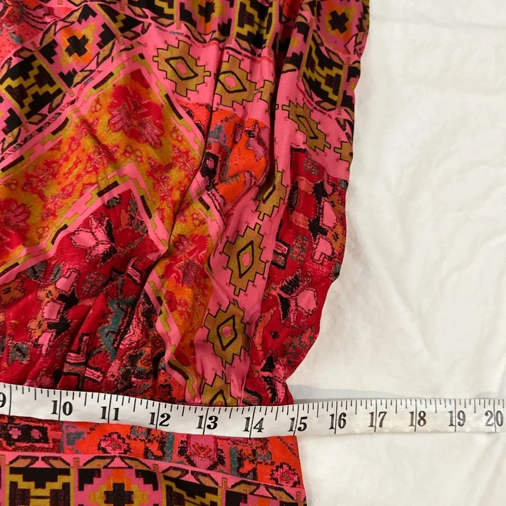 NWT FREE PEOPLE‎ Blakely Maxi Dress Red Motif M